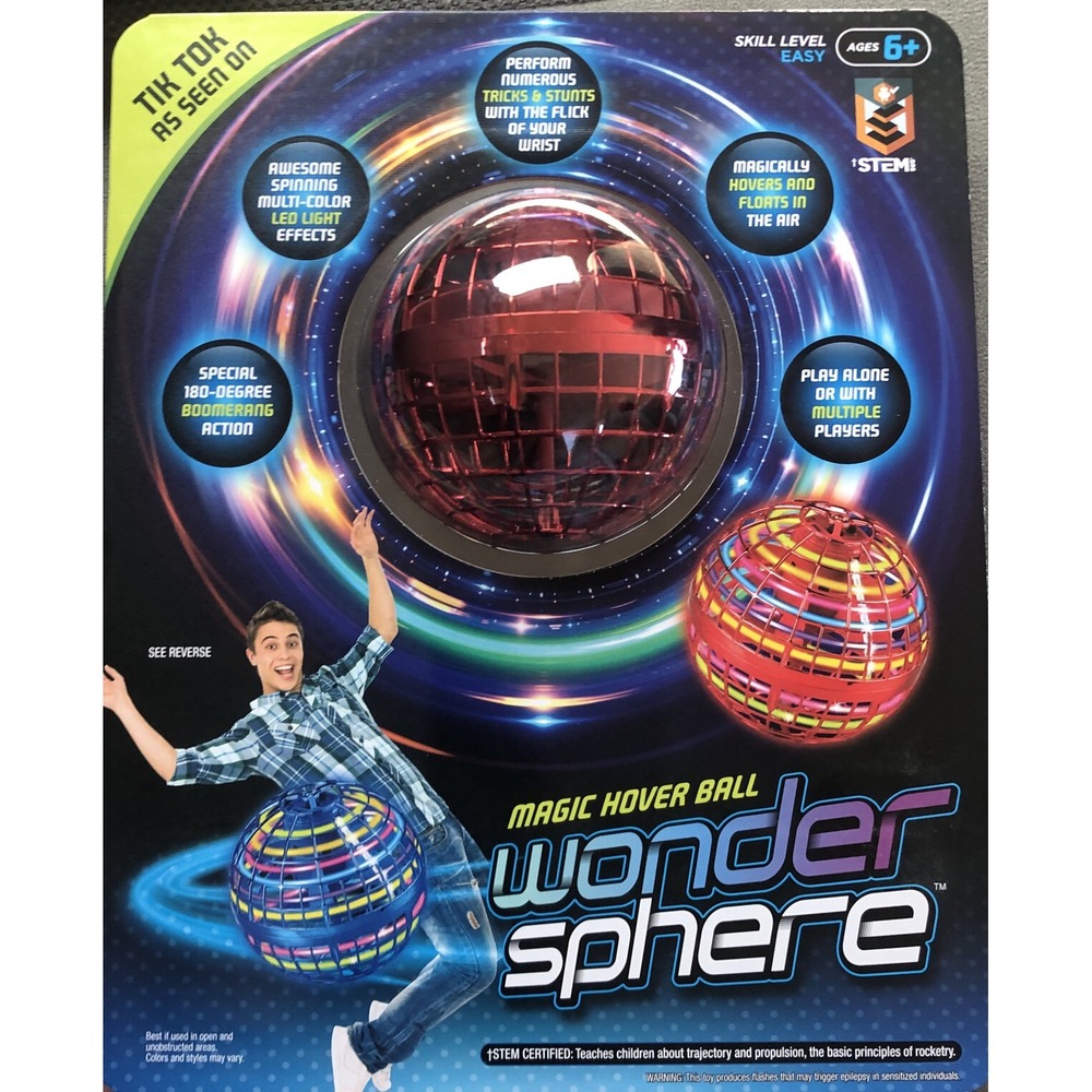 Wonder‎ Sphere Magic Hover Ball Toy Red (New, Sealed) Tricks, Stunts